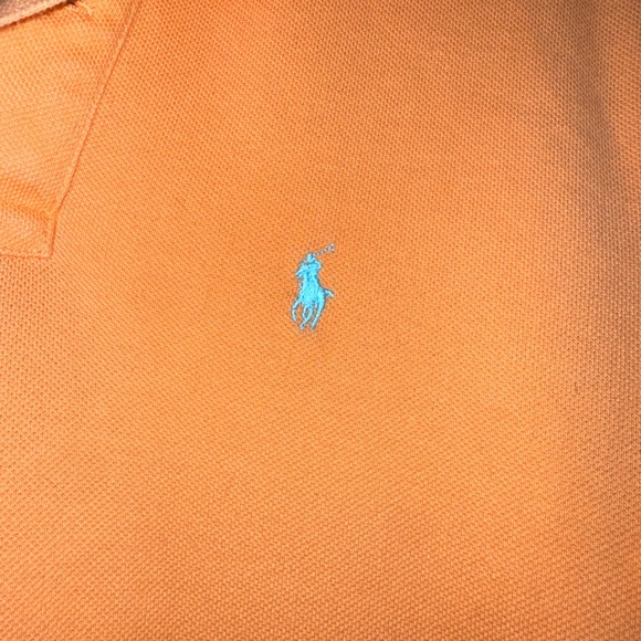 Polo Ralph Lauren Orange Short Sleeve Polo Shirt Boys Size M (10-12) - Picture 3 of 4